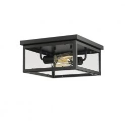 Bruce 11.8 in. W 2-Light Driftwood Square Flush Mount by OVE Decors 11 Bruce 11.8 in. W 2-Light Driftwood Square Flush Mount by OVE Decors -Kenroy Home Sales driftwood ove decors flush mount lights 15lfmr bruc12 p c3 1000