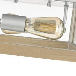 Lois 11.8 in. W 2-Light Driftwood Square Flush Mount by OVE Decors -Kenroy Home Sales driftwood ove decors flush mount lights 15lfmr loi912 l 1f 1000