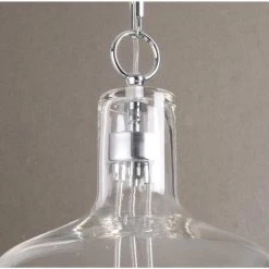 Capri 3-Light Extra-Large Chrome Pendant by Kenroy Home -Kenroy Home Sales extra large chrome kenroy home chandeliers 93213ch 1f 1000