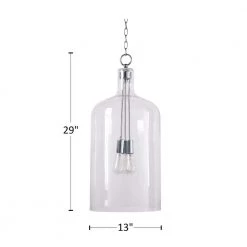 Capri 3-Light Extra-Large Chrome Pendant by Kenroy Home -Kenroy Home Sales extra large chrome kenroy home chandeliers 93213ch 44 1000