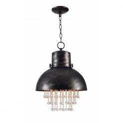 Nicole 1-Light Faux Corroded Pendant by Kenroy Home