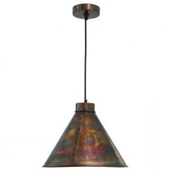 Cuprum 1-Light Flamed Copper Pendant by Kenroy Home