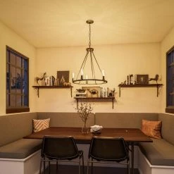 Hixon 5-Light Graphite Chandelier by Kenroy Home -Kenroy Home Sales forged graphite finish kenroy home chandeliers 93565fgrph 1d 1000