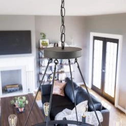 Hixon 8-Light Forged Graphite Island Pendant by Kenroy Home -Kenroy Home Sales forged graphite finish kenroy home chandeliers 93566fgrph 1f 1000