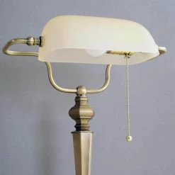 Mackinley 15 in. Georgetown Bronze Banker Lamp by Kenroy Home -Kenroy Home Sales georgetown bronze kenroy home desk lamps 20615gbrz 4f 1000