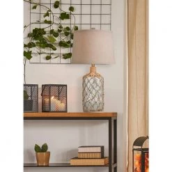 Captain 30 in. Rope Table Lamp by Kenroy Home -Kenroy Home Sales glass and rope finish kenroy home table lamps 32816clrr c3 1000