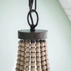 Regas 3-Light Wood Bead Chandelier by Kenroy Home -Kenroy Home Sales golden bronze finish kenroy home chandeliers 93133gbrz 44 1000