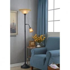 Jubilee 72 in. Golden Bronze Mother and Son Torchiere by Kenroy Home -Kenroy Home Sales golden bronze kenroy home floor lamps 32264gbrz 31 1000