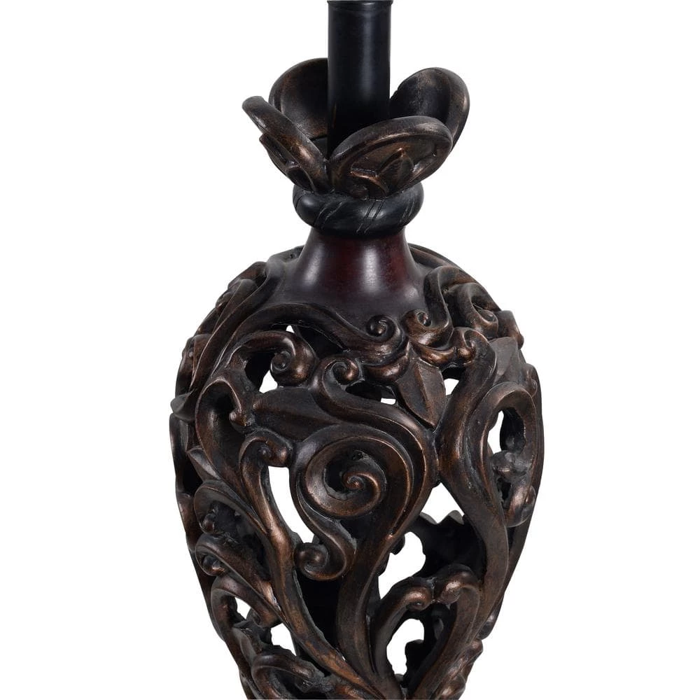 Iron Lace 33 in. Golden Ruby Table Lamp by Kenroy Home 6 Iron Lace 33 in. Golden Ruby Table Lamp by Kenroy Home - Image 4