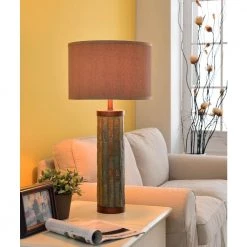 Mattias 31 in. Natural Slate Table Lamp by Kenroy Home -Kenroy Home Sales green slate kenroy home table lamps 21036sl 31 1000