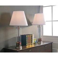 Echo 28 in. Glass Table Lamp Set (2-Pack) by Kenroy Home -Kenroy Home Sales kenroy home lamp sets 32080gbs 4f 1000