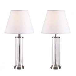 Echo 28 in. Glass Table Lamp Set (2-Pack) by Kenroy Home