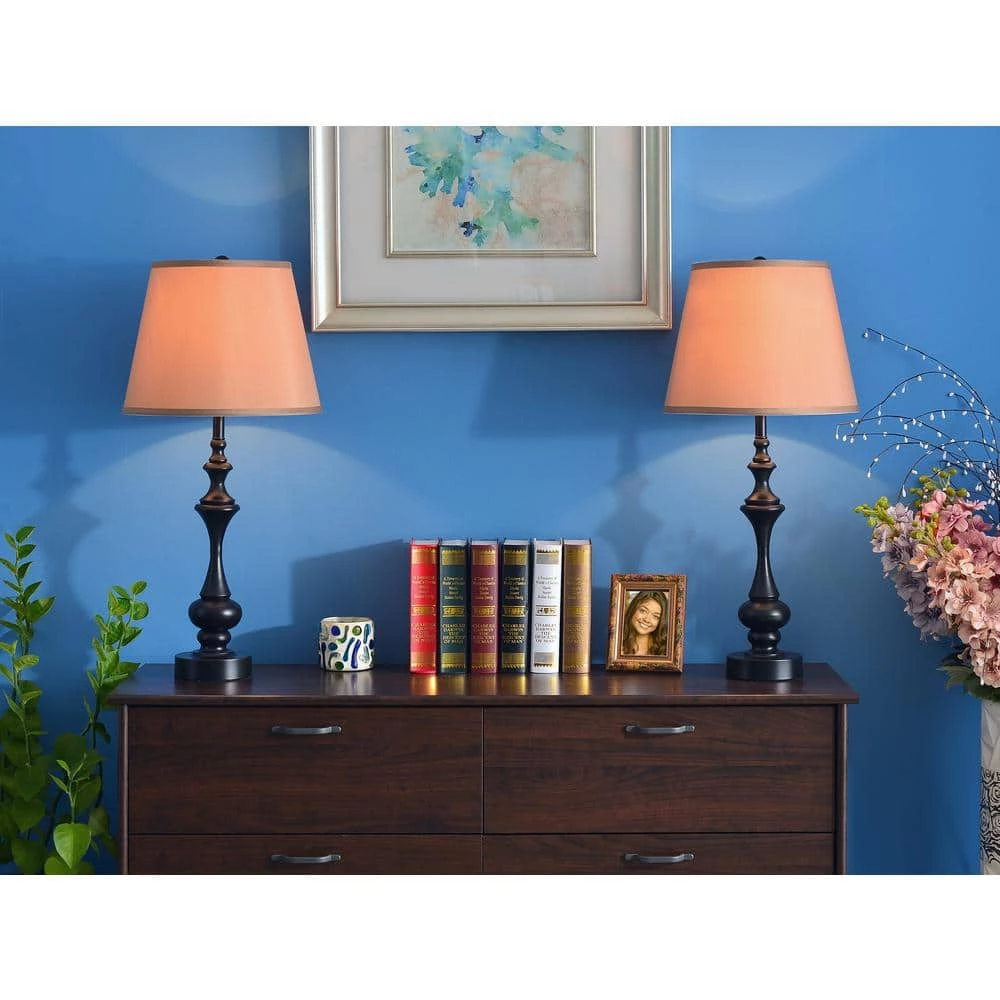 Stratton II 28 in. Oil-Rubbed Bronze Table Lamp Set (2-Pack) by Kenroy Home 8 Stratton II 28 in. Oil-Rubbed Bronze Table Lamp Set (2-Pack) by Kenroy Home - Image 6