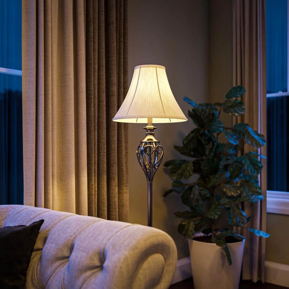 Cerise 27 in. Silver 2-Table and 1-Floor Lamp Set by Kenroy Home 8 Cerise 27 in. Silver 2-Table and 1-Floor Lamp Set by Kenroy Home - Image 6