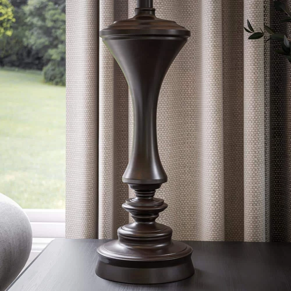 Isabella 29 in. Copper Table Lamps (2-Pack) by Kenroy Home 6 Isabella 29 in. Copper Table Lamps (2-Pack) by Kenroy Home - Image 4