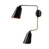 Alvar 2-Light Black Sconce by Kenroy Home 1 Alvar 2-Light Black Sconce by Kenroy Home -Kenroy Home Sales matte black kenroy home wall sconces 93672bl 64 1000