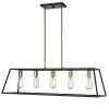 Agnes II 5-Light Matte Black and Light Gold Socket LED Pendant by OVE Decors -Kenroy Home Sales matte black ove decors chandeliers pe agn238 blgky 64 1000