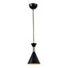 Arne 1-Light Black Mini Pendant by Kenroy Home -Kenroy Home Sales matte black with antique brass finish kenroy home pendant lights 93792bl 64 1000