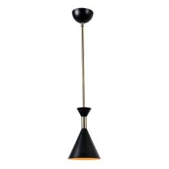 Arne 1-Light Black Mini Pendant by Kenroy Home