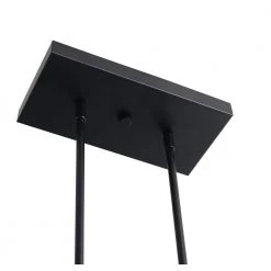 Pioneer 4 Light Matte Black Island Chandelier with Galvanized Tin Accents by Kenroy Home -Kenroy Home Sales matte black with galvanized tin accents kenroy home chandeliers 93424bl 1f 1000