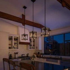 Pioneer 1-Light Matte Black with Galvanized Tin Accents Mini Pendant by Kenroy Home -Kenroy Home Sales matte black with galvanized tin accents kenroy home pendant lights 93421bl 31 1000