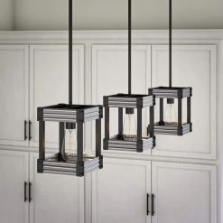 Pioneer 1-Light Matte Black with Galvanized Tin Accents Mini Pendant by Kenroy Home -Kenroy Home Sales matte black with galvanized tin accents kenroy home pendant lights 93421bl fa 1000