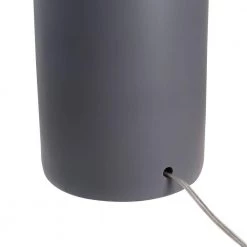 Crayon 25 in. Gray Table Lamp with White Linen Shade by Kenroy Home 10 Crayon 25 in. Gray Table Lamp with White Linen Shade by Kenroy Home -Kenroy Home Sales matte gray ceramic finish kenroy home table lamps 33159gry 1f 1000