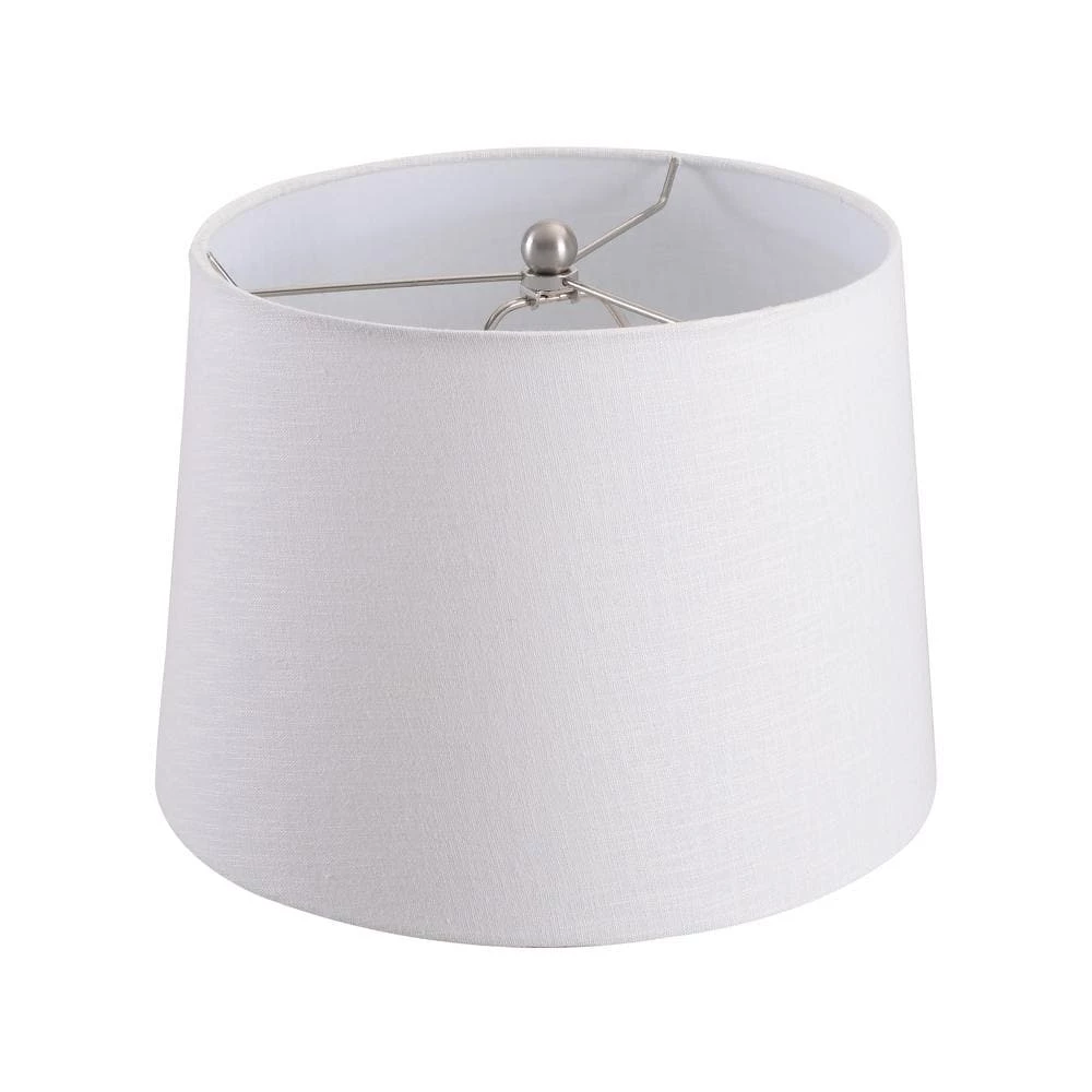 Crayon 25 in. Gray Table Lamp with White Linen Shade by Kenroy Home 4 Crayon 25 in. Gray Table Lamp with White Linen Shade by Kenroy Home - Image 2