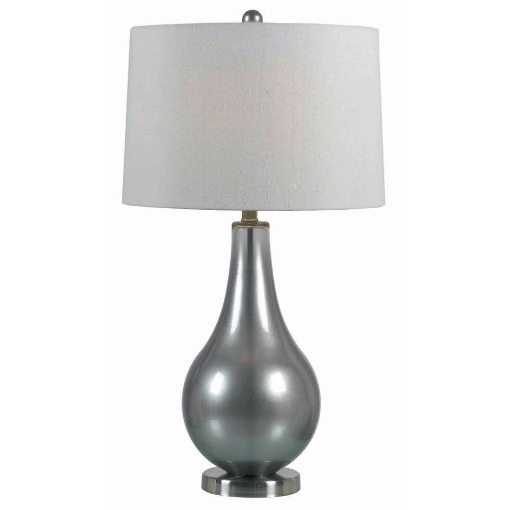 Teardrop 29 in. Metallic Pewter Table Lamp by Kenroy Home 3 Teardrop 29 in. Metallic Pewter Table Lamp by Kenroy Home
