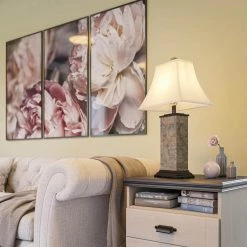 Bennington 29 in. Natural Slate Table Lamp by Kenroy Home -Kenroy Home Sales natural slate finish kenroy home table lamps 31202 31 1000