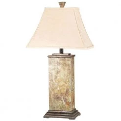 Bennington 29 in. Natural Slate Table Lamp by Kenroy Home