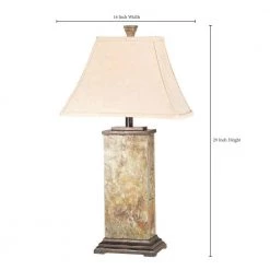 Bennington 29 in. Natural Slate Table Lamp by Kenroy Home -Kenroy Home Sales natural slate finish kenroy home table lamps 31202 c3 1000