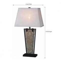 Free Fall 30 in. Natural Slate Table Lamp by Kenroy Home -Kenroy Home Sales natural slate kenroy home table lamps 32227sl 76 1000