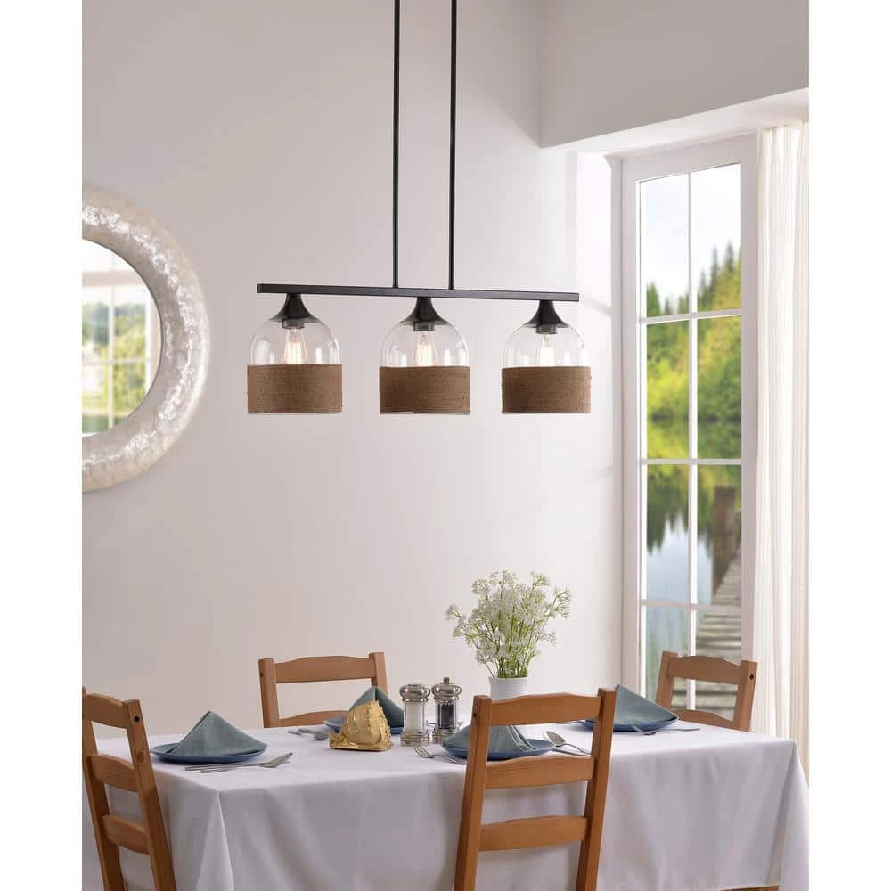 Catalina 3-Light Oil Rubbed Bronze Island Light Pendant by Kenroy Home 4 Catalina 3-Light Oil Rubbed Bronze Island Light Pendant by Kenroy Home - Image 2