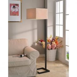 4 Square 1-Light 64 in. Oil-Rubbed Bronze Floor Lamp by Kenroy Home -Kenroy Home Sales oil rubbed bronze finish kenroy home floor lamps 21080orb 31 1000