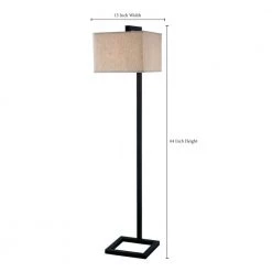 4 Square 1-Light 64 in. Oil-Rubbed Bronze Floor Lamp by Kenroy Home -Kenroy Home Sales oil rubbed bronze finish kenroy home floor lamps 21080orb c3 1000