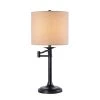 Landon 21 in. Oil Rubbed Bronze Table Lamp with Light Gold Drum Shade by Kenroy Home -Kenroy Home Sales oil rubbed bronze finish kenroy home table lamps 33348orb 64 1000