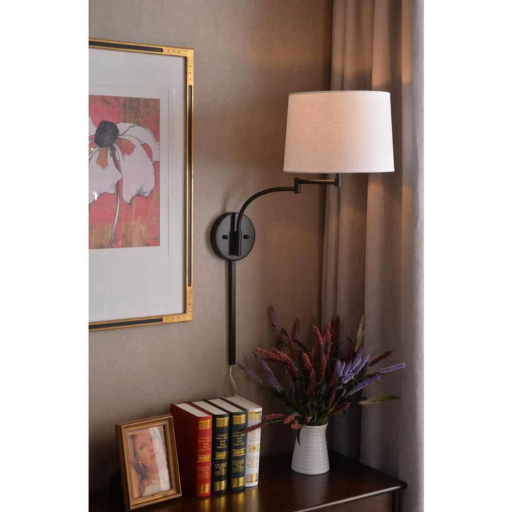 Seven 1-Light Oil Rubbed Bronze Wall Swing Arm Lamp by Kenroy Home 9 Seven 1-Light Oil Rubbed Bronze Wall Swing Arm Lamp by Kenroy Home - Image 7