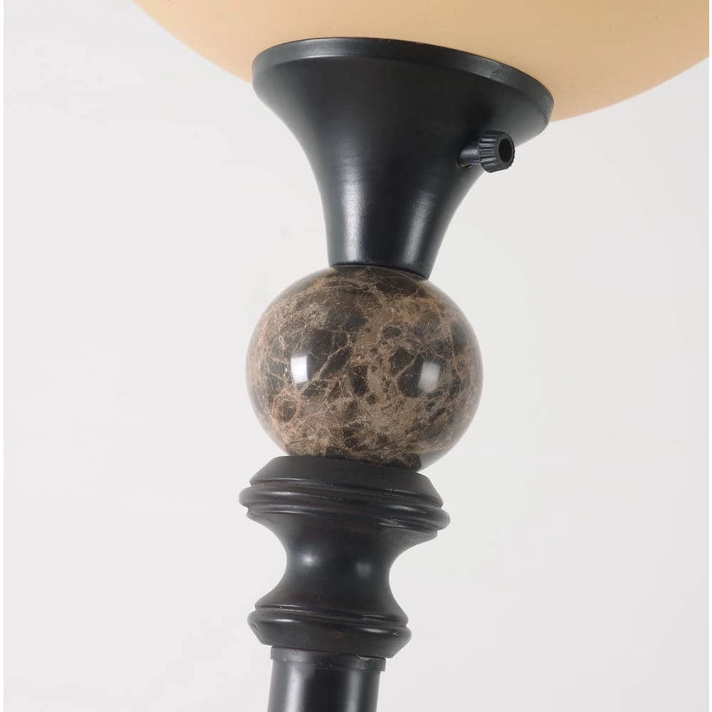 Plymouth 71 in. Oil-Rubbed Bronze Torchiere by Kenroy Home 7 Plymouth 71 in. Oil-Rubbed Bronze Torchiere by Kenroy Home - Image 5