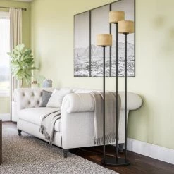 Matrielle 72 in. 3-Light Oil-Rubbed Bronze Torchiere by Kenroy Home -Kenroy Home Sales oil rubbed bronze kenroy home floor lamps 21377orb 31 1000