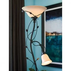 Ashlen 72 in. Oil-Rubbed Bronze Mother and Son Torchiere by Kenroy Home 14 Ashlen 72 in. Oil-Rubbed Bronze Mother and Son Torchiere by Kenroy Home -Kenroy Home Sales oil rubbed bronze kenroy home floor lamps 32241orb 4f 1000