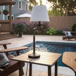 Birdsong 31 in. Oil Rubbed Bronze Outdoor Table Lamp by Kenroy Home -Kenroy Home Sales oil rubbed bronze kenroy home outdoor table lamps 35218orb 1f 1000