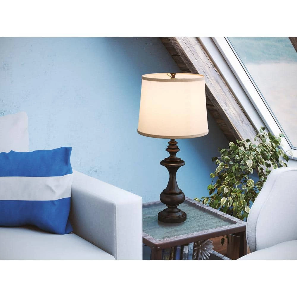 Stratton 29 in. Oil-Rubbed Bronze Table Lamp by Kenroy Home 6 Stratton 29 in. Oil-Rubbed Bronze Table Lamp by Kenroy Home - Image 4