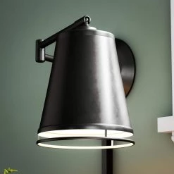 Metro 10 in. Oil-Rubbed Bronze Wall Swing Arm Lamp by Kenroy Home -Kenroy Home Sales oil rubbed bronze kenroy home wall lamps 21009orb 1f 1000