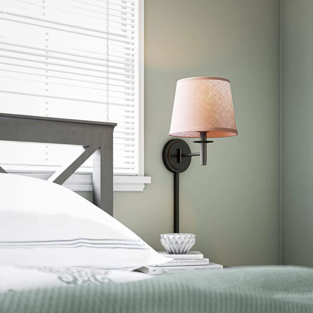 Sheppard 14 in. Oil-Rubbed Bronze Wall Swing Arm by Kenroy Home 5 Sheppard 14 in. Oil-Rubbed Bronze Wall Swing Arm by Kenroy Home - Image 3