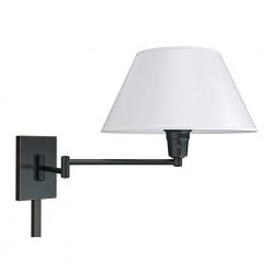 Simplicity 1-Light Oil-Rubbed Bronze Wall Swing Arm Lamp by Kenroy Home