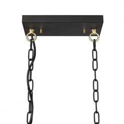 Meteor 4-Light Black Chandelier with Clear Glass Shades by OVE Decors -Kenroy Home Sales painted black and gold ove decors chandeliers 15lch mete47 pb 44 1000