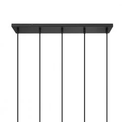 Shella 5-Light Painted Black and Brushed Gold Shaded Pendant Light with Iron Shades by OVE Decors -Kenroy Home Sales painted black ove decors chandeliers 15lpe shel33 pb fa 1000