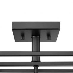 Agnes 3-Light Black Semi-Flush Mount by OVE Decors -Kenroy Home Sales painted black ove decors flush mount lights 15lsf agne14 pb fa 1000