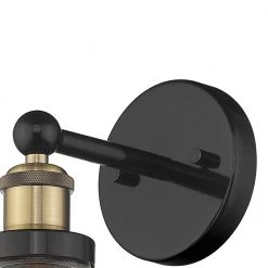 Elgin 8 in. W 1-Light Painted Black Wall Sconce with Glass Shade by OVE Decors -Kenroy Home Sales painted black ove decors wall sconces 15lva elgi08 pb fa 1000